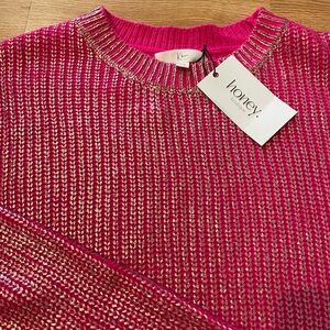 Honey Pink Knit Sweater